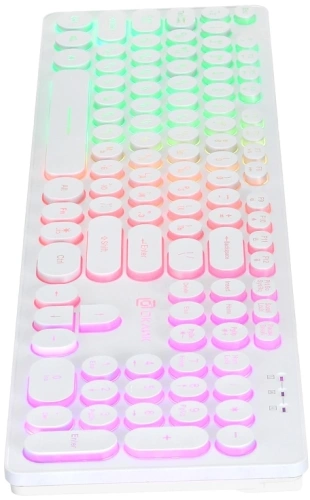 Клавиатура Oklick 420MRL [1091227] проводная, USB, белый [1091227]