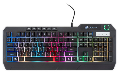 Клавиатура Oklick 715G (1680657) проводная, USB, черный [1680657]