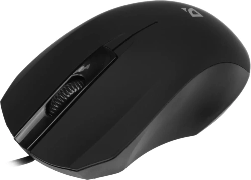 Мышь проводная Defender MM-310 черный, 1000 dpi, USB, кнопки - 3 [52310]