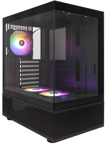 Компьютерный корпус 1STPLAYER MIKU Mi7-A черный [Mi7-A-BK-2F1R-1F1]