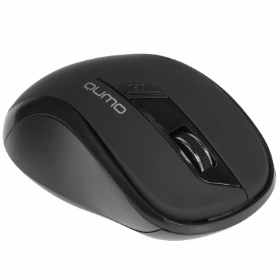 Мышь беспроводная Qumo Office Line Black M78 черный, 1600 dpi, радиоканал, USB, кнопки - 6 [M78]