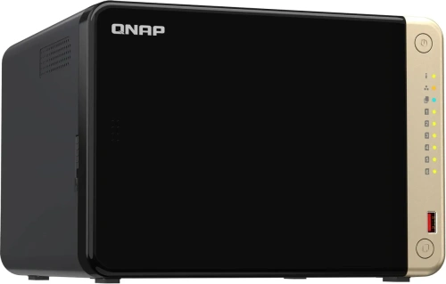 Сетевое хранилище NAS Qnap Original TS-664-8G 6-bay настольный Celeron N5095 [TS-664-8G]