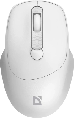 Мышь беспроводная Defender Feam MM-296 белый, 1600 dpi, радиоканал, USB, кнопки - 4 [52297]