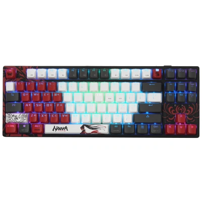 Клавиатура A4Tech Bloody WS87 беспроводная USB, Bluetooth/Радиоканал серый/красный [WS87]