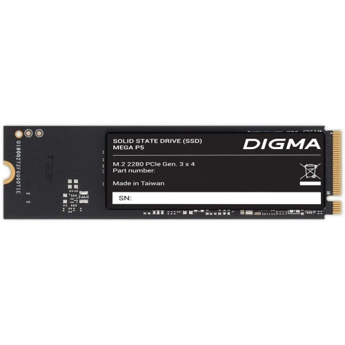 Накопитель SSD Digma Mega P5 256Gb, PCIe 3.0 x4 [DGSM3256GP53T]