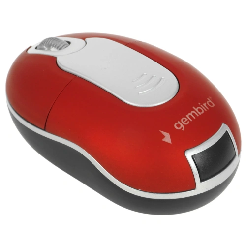 Мышь беспроводная Gembird MUSW-605 красный, 1200 dpi, кнопки - 3 [19483]