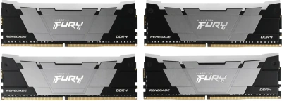 Оперативная память Kingston DDR4 4x8GB 3200MHz KF432C16RB2AK4/32 Fury Renegade RGB RTL Gaming PC4-25600 CL16 DIMM 288-pin 1.35В dual rank с радиатором Ret [KF432C16RB2AK4/32]