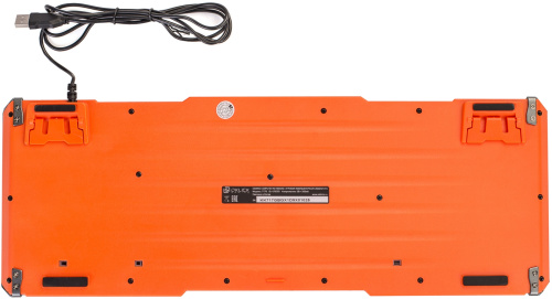 Клавиатура Oklick 717G проводная, USB, черный/серый [717G]