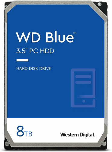 Жесткий диск WD SATA-III 8TB Desktop Blue (5640rpm) 256Mb 3.5&quot; [WD80EAAZ]