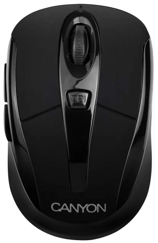Мышь беспроводная Canyon MSO-W6 черный, 1600 dpi, радиоканал, USB, кнопки - 6 [CNR-MSOW06B]