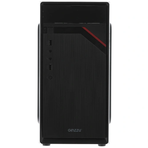 Корпус Ginzzu D180 2*USB 2.0,AU w/o PSU [Ginzzu D180]