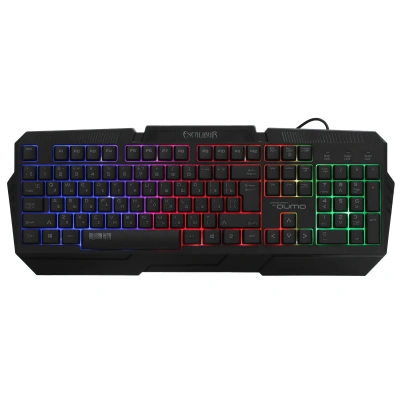 Игровая клавиатура Qumo Excalibur K67, проводная, 104, встроенные радужная подсветка [SW-CM03]