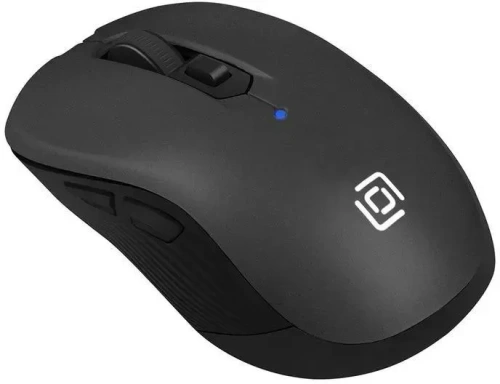 Мышь беспроводная Oklick 610MWC черный, 1600 dpi, радиоканал, USB/USB-C, кнопки - 6 [610MWC черный]