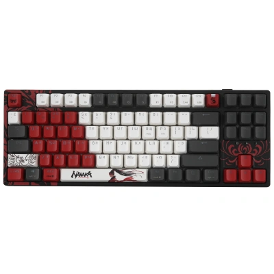 Клавиатура A4Tech Bloody WS87 беспроводная USB, Bluetooth/Радиоканал серый/красный [WS87]