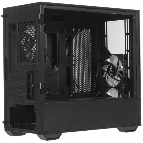 Компьютерный корпус 1STPLAYER DK D7 черный mATX 3x120mm LED fans [D7-BK-3F1]