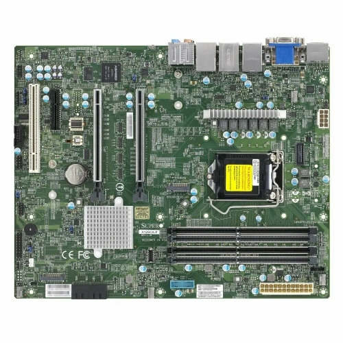 Материнская плата Supermicro MBD-X12SCA-F-B W-1200 CPU, 4 DIMM slots, Intel W480 controller for 4 SATA3 (6 Gbps) ports, RAID 0,1,5,10, 1 PCIe 3.0 x4, 2 PCIe 3.0 x16 slots, bulk [MBD-X12SCA-F-B]