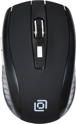 Мышь беспроводная Oklick 455MW черный, 1600 dpi, радиоканал, USB, кнопки - 6 [455MW черный]