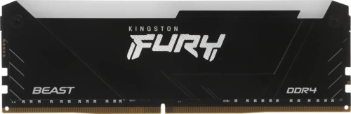 Оперативная память Kingston 64GB 3200MHz DDR4 CL16 DIMM (Kit of 4) FURY Beast RGB [KF432C16BB2AK4/64]