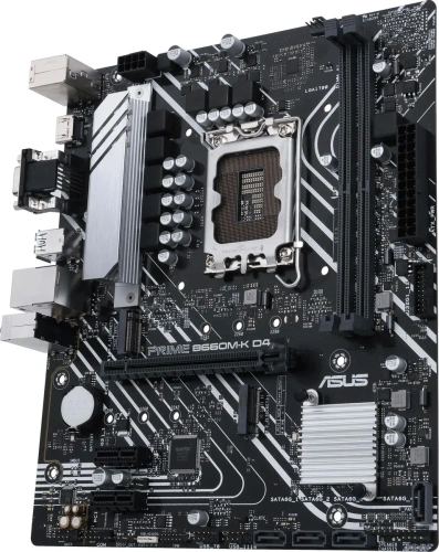 Материнская плата ASUS PRIME B660M-K D4, Socket LGA 1700, Intel B660, 2xDDR4 [PRIME B660M-K D4]