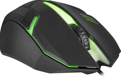 Мышь проводная Defender Hit MB-550 черный, 1600 dpi, USB, кнопки - 4 [52550]