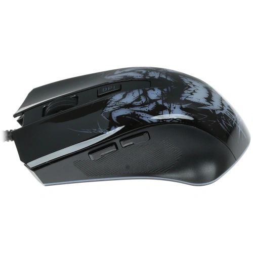 Мышь проводная Qumo Rampage M49 черный, 3200 dpi, USB, кнопки - 6 [ZY-M124]