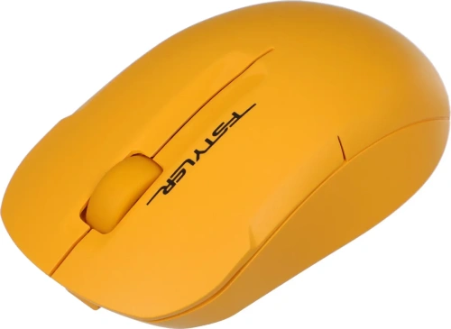 Мышь беспроводная A4Tech Fstyler FG15CS Air2 желтый, 1200 dpi, радиоканал, USB, кнопки - 3 [FG15CS AIR2 желтый]