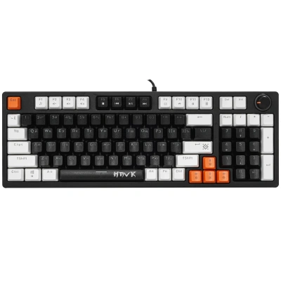 Клавиатура Defender Hawk GK-418 проводная, USB, черный/белый [45419]