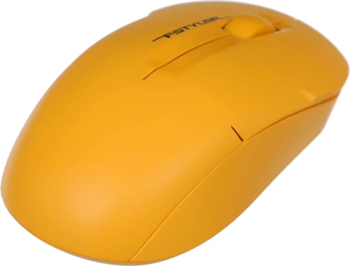 Мышь беспроводная A4Tech Fstyler FG15CS Air2 желтый, 1200 dpi, радиоканал, USB, кнопки - 3 [FG15CS AIR2 желтый]