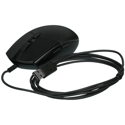 Мышь проводная Logitech G102 LIGHTSYNC черный, 8000 dpi, USB [910-005823/910-005808]