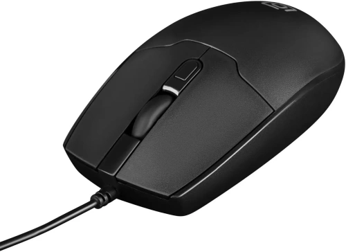Мышь проводная Oklick 147M черный, 1600 dpi, USB, кнопки - 3 [MW-2001 4D]