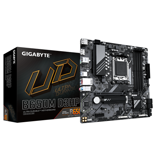Материнская плата Gigabyte B650M D3HP, AM5, AMD B650, 4xDDR5 [B650M D3HP]