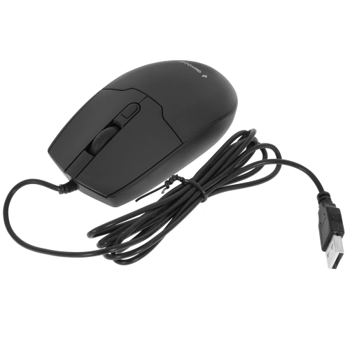 Мышь проводная Gembird MOP-430 черный, 1600 dpi, USB, кнопки - 4 [18718]