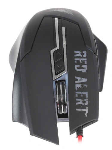 Мышь проводная Qumo Dragon War Red Alert черный, 2400 dpi, USB, кнопки - 7 [21957]