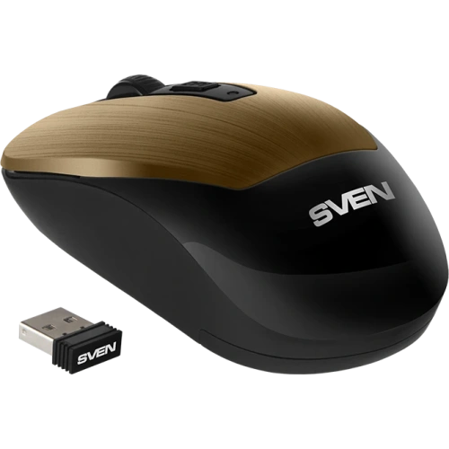 Мышь беспроводная SVEN RX-380W античная бронза, 1600 dpi [SV-020583]