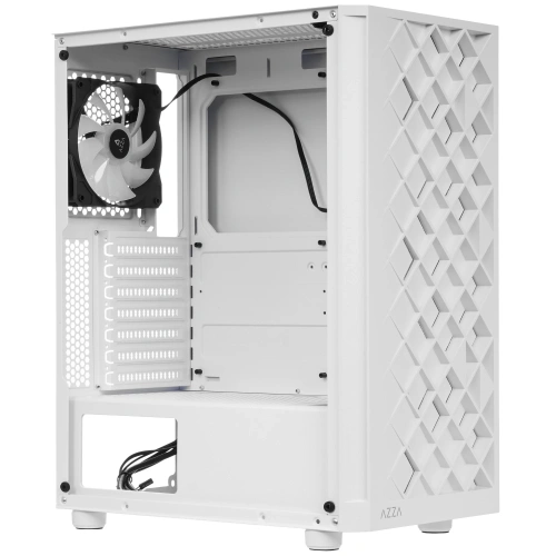 Компьютерный корпус Azza Spectra белый без БП ATX [CSAZ-280W SPECTRA]