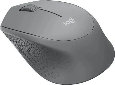 Мышь беспроводная Logitech M280 серый, 1000 dpi, радиоканал, USB, кнопки - 3 [910-004310]