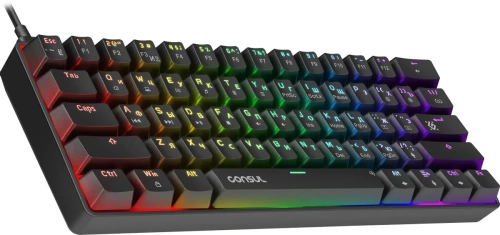 Клавиатура Defender Consul GK-220 RU проводная, USB, черный [45220]