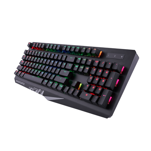 Игровая клавиатура черная Mad Catz S.T.R.I.K.E. 4 (Cherry Red Switch, RGB подсветка, аллюминиевая рама, USB) [KS13MMUSBL000-0]