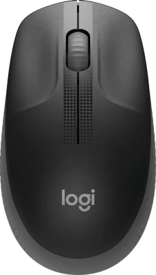Мышь беспроводная Logitech M190 черный/темно-серый, 1000 dpi, радиоканал, USB, кнопки - 3 [910-005913]