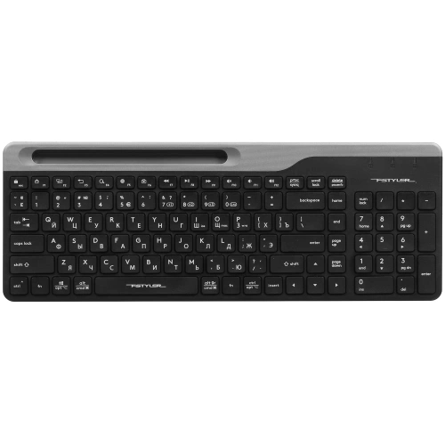 Клавиатура A4Tech Fstyler FBK25 беспроводная, USB, Bluetooth/Радиоканал, черный/серый [FBK25 BLACK]