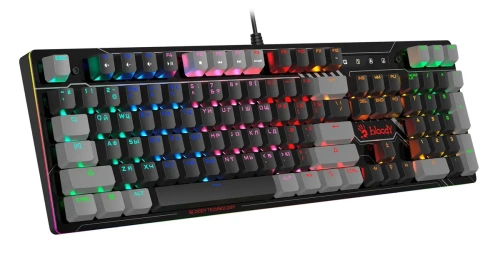 Клавиатура A4Tech Bloody B808N проводная USB черный/серый [B808N (RAVEN)]