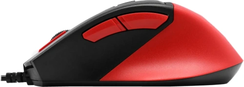 Мышь проводная A4Tech Fstyler FM45S Air красный/черный, 2400 dpi, USB, кнопки - 7 [FM45S AIR USB (SPORTS RED)]
