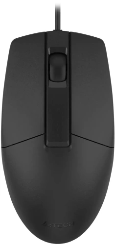 Мышь проводная A4Tech OP-335S черный, 1200 dpi, USB, кнопки - 3 [OP-335S]