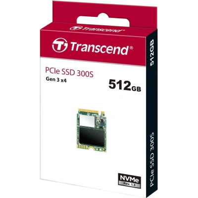 Накопитель SSD Transcend 300S 512Gb, PCIe 3.0 x4, M.2 2230, NVMe, R/W 2000/1100 [TS512GMTE300S]
