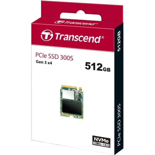 Накопитель SSD Transcend 300S 512Gb, PCIe 3.0 x4, M.2 2230, NVMe, R/W 2000/1100 [TS512GMTE300S]