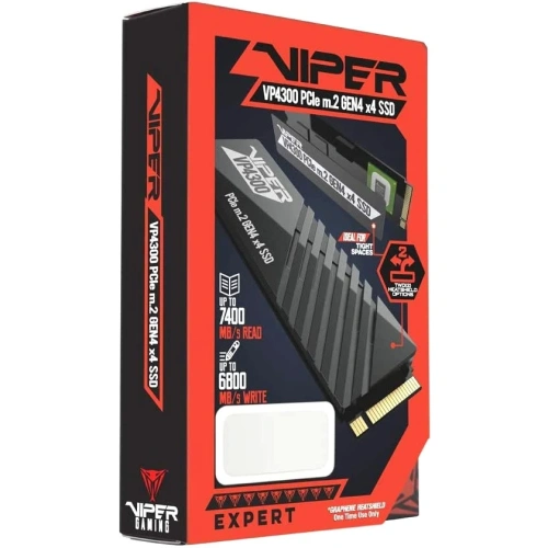 Накопитель SSD Patriot Viper VP4300 1Tb, PCIe 4.0 x4, M.2 2280 [VP4300-1TBM28H]