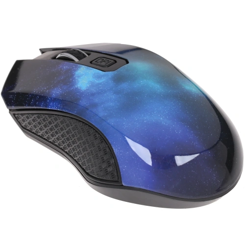 Мышь беспроводная Qumo Office M27 Universe синий, 1600 dpi [Universe M27]