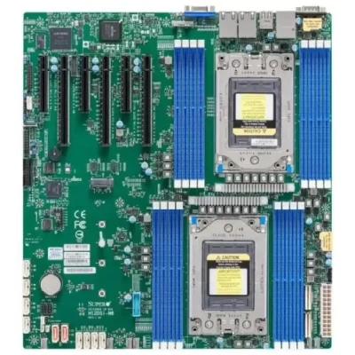 Серверная материнская плата SuperMicro H12DSI-N6-B, сокет SP3, 16xDDR4, 6xPCIe 4.0 x16, 10xSATA, M.2, 2xGigabit Ethernet, 2xUSB 2.0, 2xUSB 3.0, VGA, 24-pin, eATX [MBD-H12DSI-N6-B]