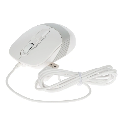 Мышь проводная A4Tech Fstyler белый/серый, 1600 dpi, USB, кнопки - 4 [FM10]