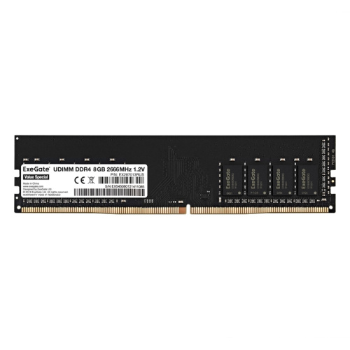 Оперативная память ExeGate 8GB DDR4 2666MHz EX287013RUS HiPower DIMM <PC4-21300> [EX287013RUS]